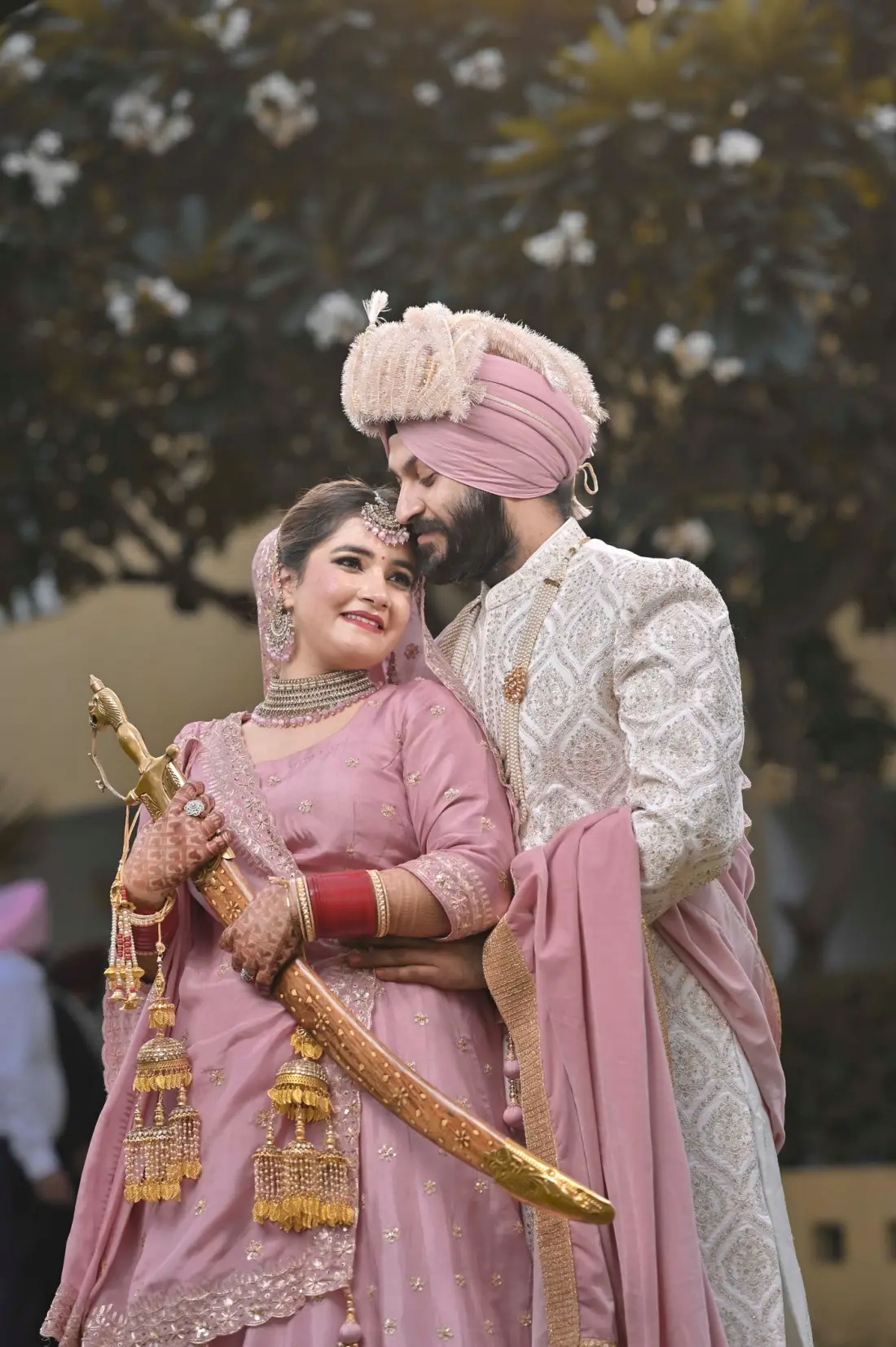 Newly married couple
